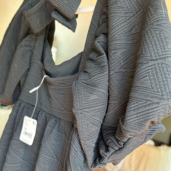 Violet Puff Sleeve Mini Dress (XS) NWT - Picture 6 of 12